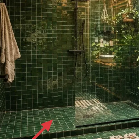 patterned bath rug