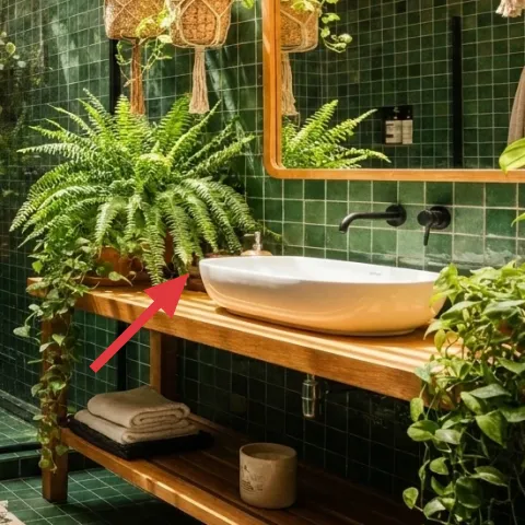 large fern in a pot