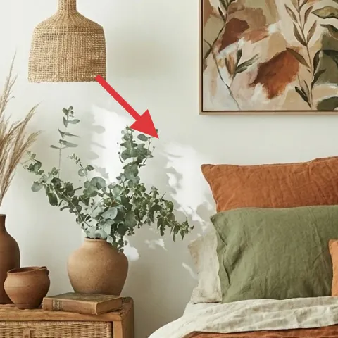Eucalyptus stems in a vase