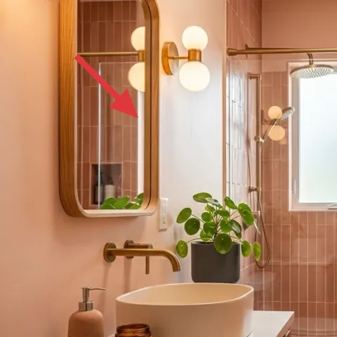 large arched wall mirror