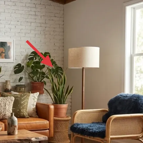 floor lamp with cream shade