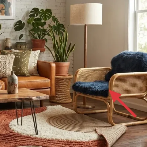 rattan armchair